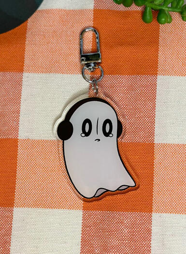 Napstablook Keychain