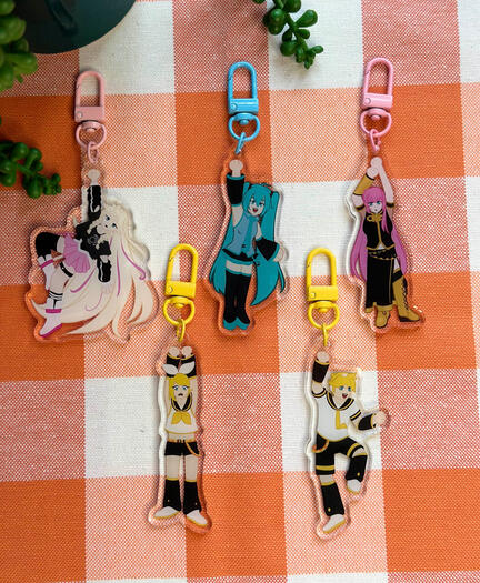 Dangling Vocaloid Keychains